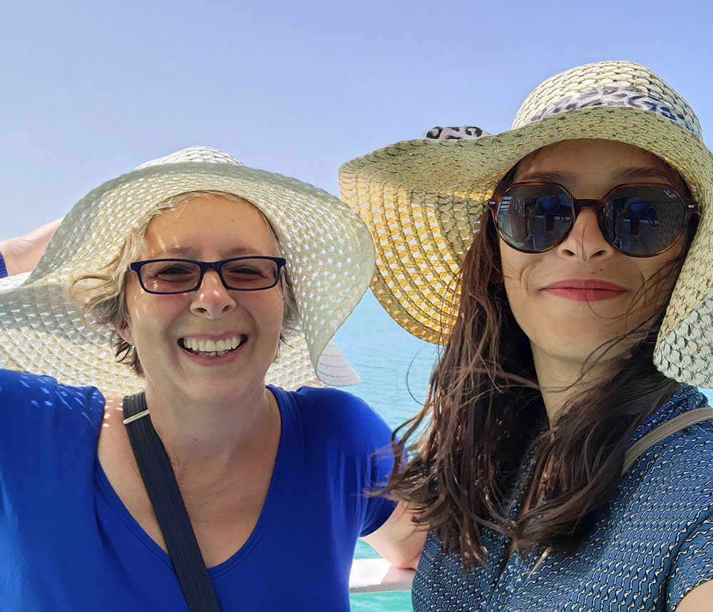 Laura Florand and Samar Miled in Tunisia