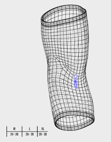A design of a wearable arm sleeve.